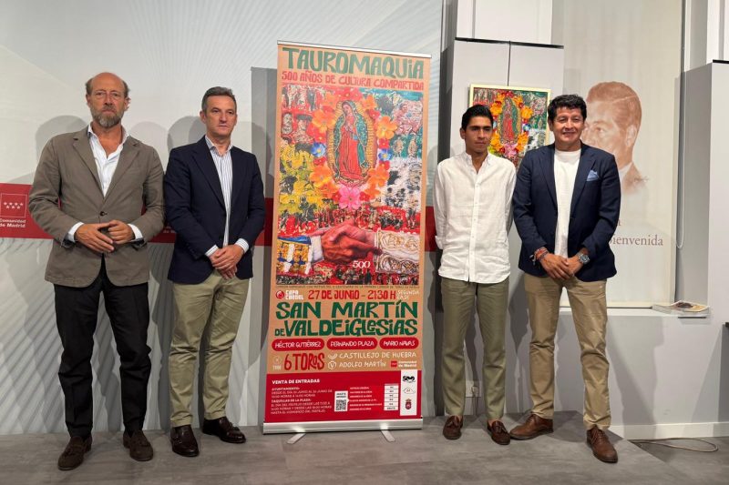 Presentado el cartel de San Martín de Valdeiglesias, que rinde homenaje al V centenario de las corridas de toros en México