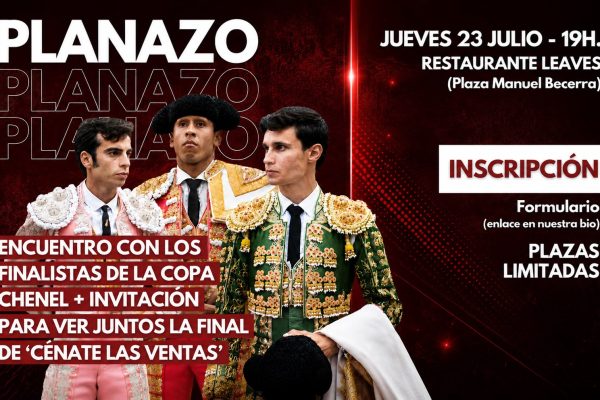 Planazo taurino en Madrid: encuentro con los finalistas de la Copa Chenel y visionado de la final de «Cénate Las Ventas»