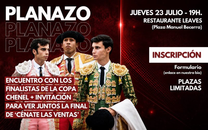Planazo taurino en Madrid: encuentro con los finalistas de la Copa Chenel y visionado de la final de «Cénate Las Ventas»